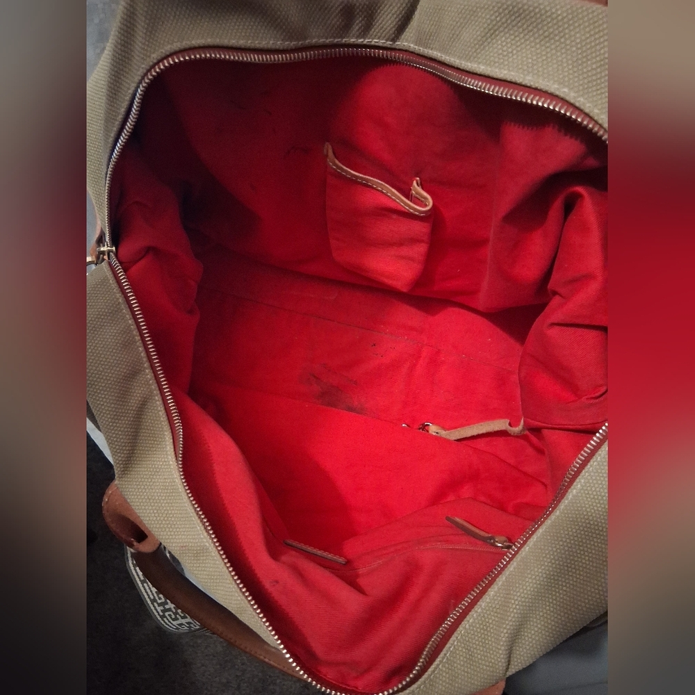 Dooney and Bourke Set Of 2 Green Travel Weekender Duffel Bags - Picture 8 of 9